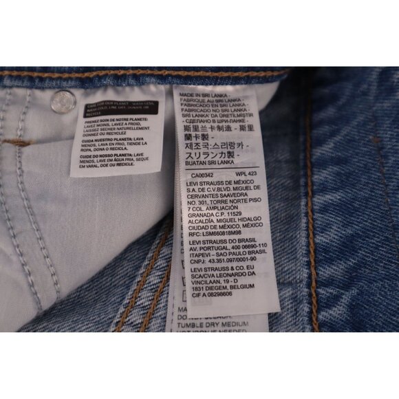 Levis Women's Denim Button-Front A-Line Skirt with Pockets Size‎ 26 - Picture 10 of 13